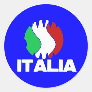Italien Italien WC-Fußball-Aufkleber 2010 Runder Aufkleber