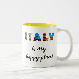 Italien Italien Weingarten Reisen Happy Place Zweifarbige Tasse