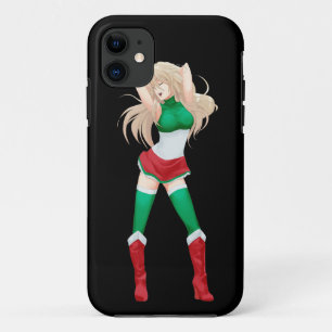 Italien-Italiener Manga Flaggenmädchen Case-Mate iPhone Hülle