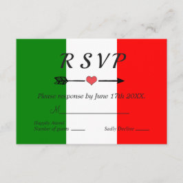 Italien Italienische Hochzeit RSVP