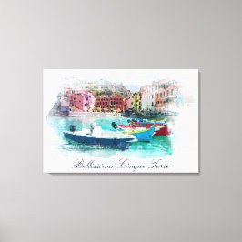 ** Italien Italienische Sprache Cinque Terre AP12  Leinwanddruck