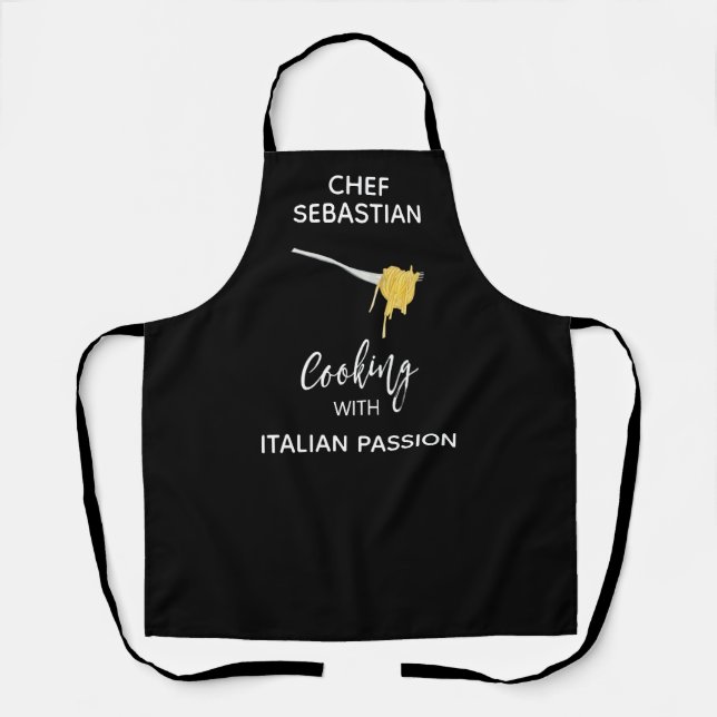 *~* Italien Italienischer KOCH Persönliche Schürze (Vorderseite)