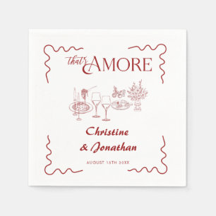 Italien Italienisches Essen Abendessen Probe Serviette