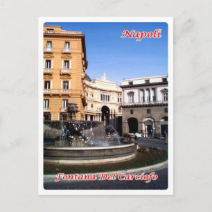 Italien - Kampanien - Neapel - Brunnen Artichoke - Postkarte