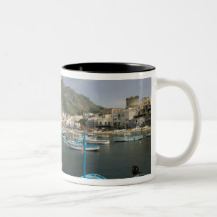 ITALIEN, Kampanien (Neapel-Bucht), ISCHIA, FORIO:2 Zweifarbige Tasse