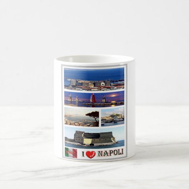 Italien - Kampanien - Neapel - I Liebe - Kaffeetasse (Mittel)