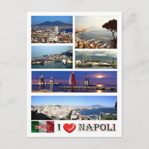 Italien - Kampanien - Neapel - Ich liebe - Postkarte