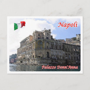 Italien - Kampanien - Neapel - Palazzo Donn'Anna - Postkarte