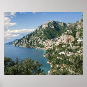 Italien, Kampanien, Sorrentiner Halbinsel, Positan Poster