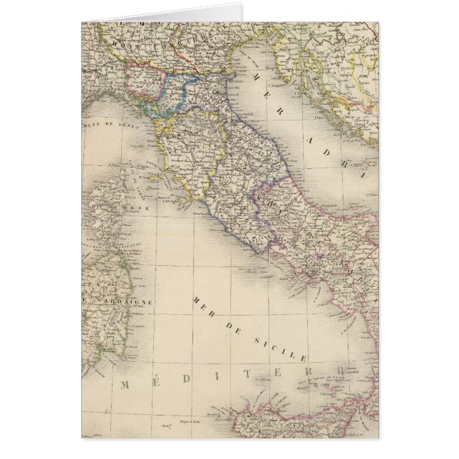 Italien Karte (Vorne)