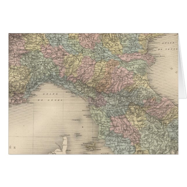 Italien Karte 2 (Vorderseite (Horizontal))