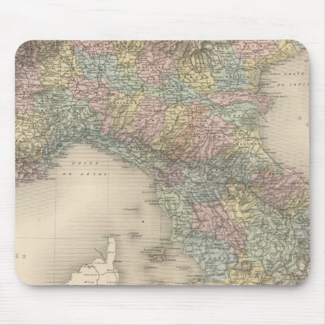 Italien Karte 2 Mousepad (Vorne)