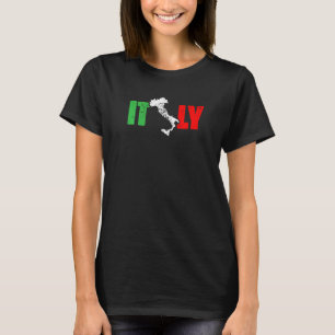 Italien Karte Europa Land Patriotic Italienisch T-Shirt