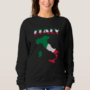 Italien Karte Italienisch Italienisch Sweatshirt