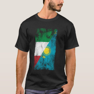 Italien Kasachstan Flaggen - Kasachstan, Kasachsta T-Shirt