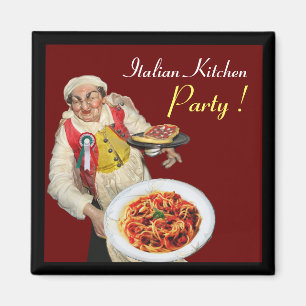 ITALIEN KITCHEN, rot Magnet