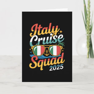 Italien Kreuzfahrt Team 2025 Sommerurlaub passend Karte