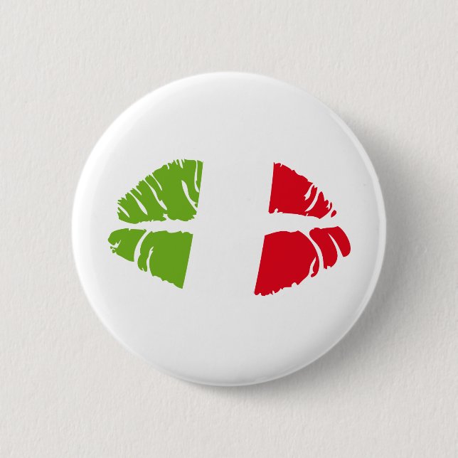 Italien-Kuss Button (Vorderseite)