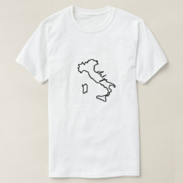 Italien Land Kontur mit Italien Script Moderne T-Shirt