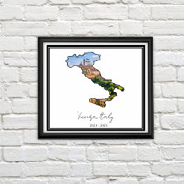 Italien Land Personalisiertes Foto PCS Geschenk Poster