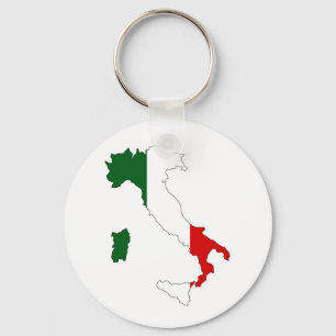 Italien-Landesflaggekarten-Formitaliener Schlüsselanhänger