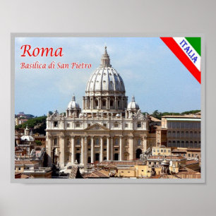Italien - Latium - Rom - Petersdom - Poster