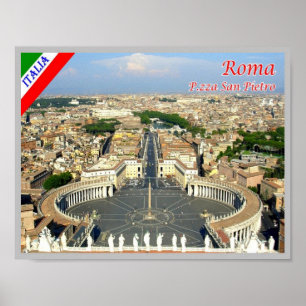 Italien - Latium - Rom - Petersplatz - Poster