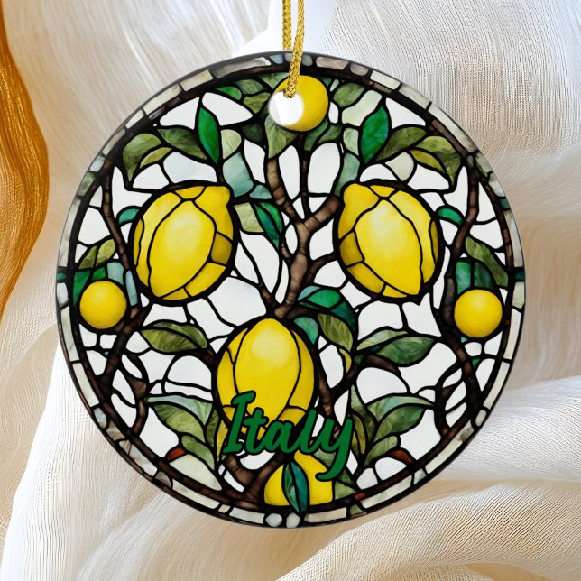 Italien Lemon Tree Keramik Ornament (Von Creator hochgeladen)