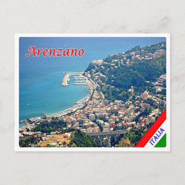 Italien - Ligurien - Arenzano - Postkarte (Vorderseite)