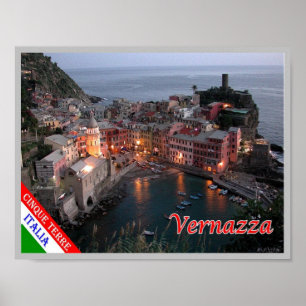 Italien - Ligurien - Cinque Terre - Vernazza - Poster