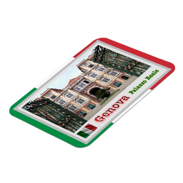 Italien - Ligurien - Genua - Königlicher Palast -  Magnet (Linke Seite)