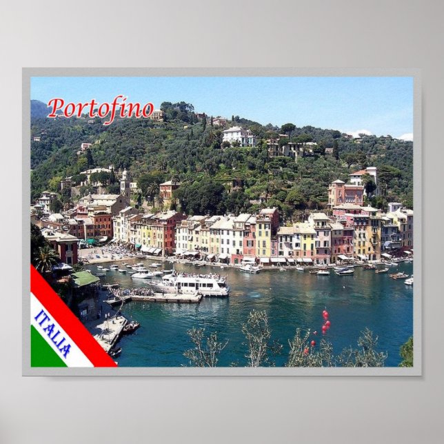 Italien - Ligurien - Portofino - Poster (Vorne)