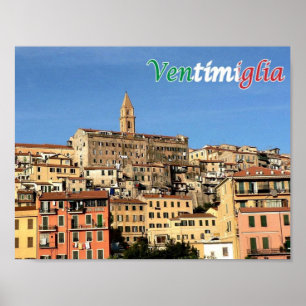 Italien - Ligurien - Ventimiglia - Poster