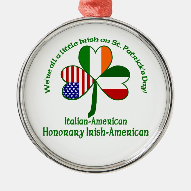 Italien Little Irish Silbernes Ornament (Vorne)