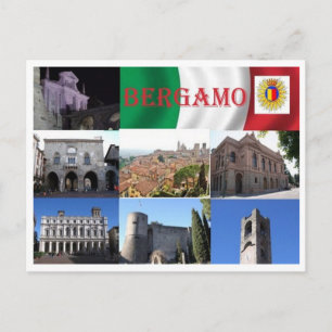 Italien - Lombardei - Bergamo - Mosaik - Postkarte