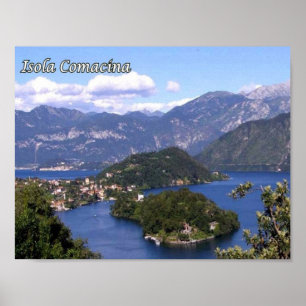 Italien - Lombardei - Comer See - Isola Comacina - Poster