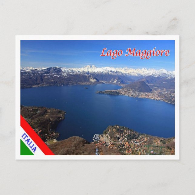 Italien - Lombardei - Lago Maggiore - Postkarte (Vorderseite)