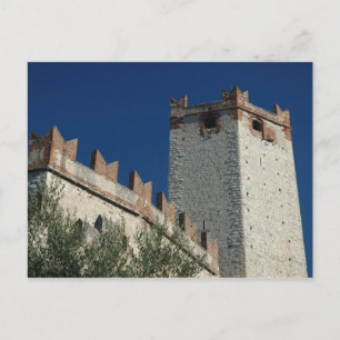 Italien, Malcesine, Gardasee, Burg Scaligero 2 Postkarte