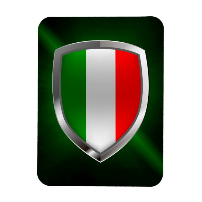 Italien Metallisches Emblem Magnet (Vertikal)