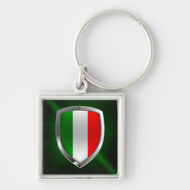 Italien Metallisches Emblem Schlüsselanhänger (Vorne)