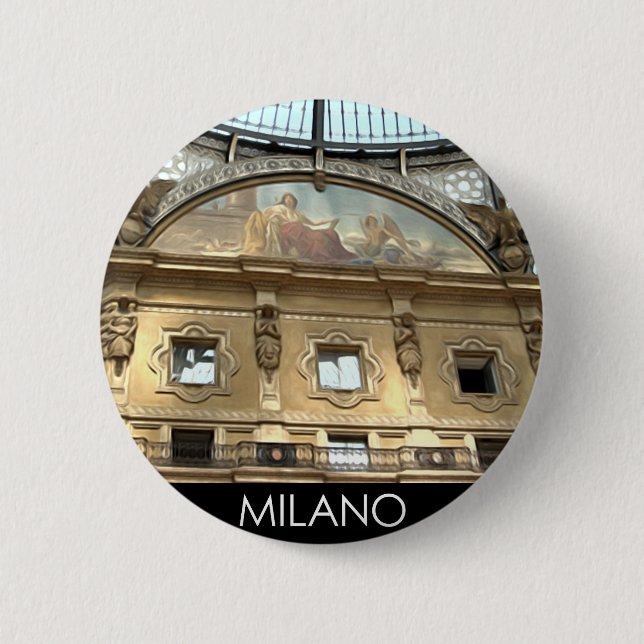 ITALIEN MILANO BUTTON (Vorderseite)