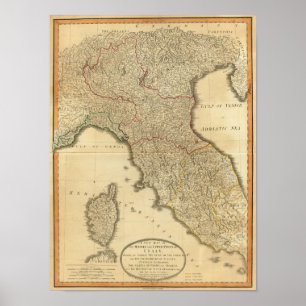 Italien Mitte, oben Poster