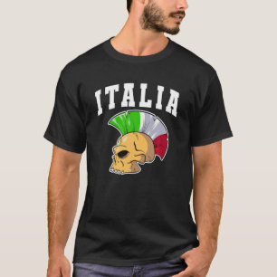 Italien Mohawk Skull Italia Sport Support National T-Shirt