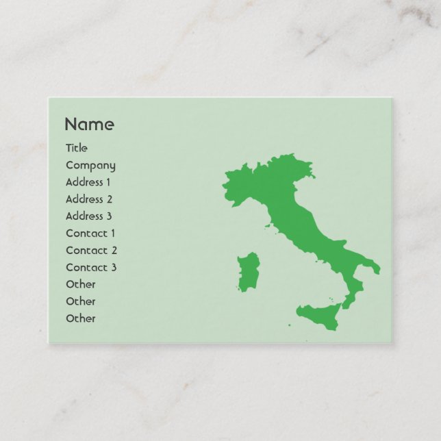 Italien - mollig visitenkarte (Vorderseite)