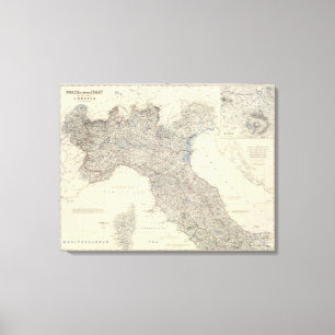 Italien N, zentral Leinwanddruck