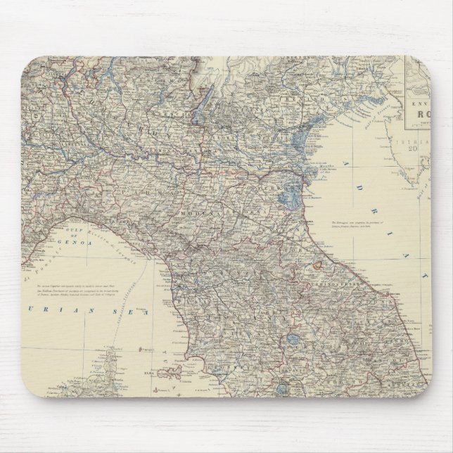 Italien N, Zentralstaat Mousepad (Vorne)