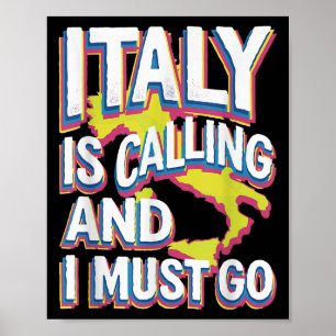Italien nennt Reisekunst Poster