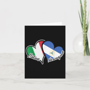 Italien Nicaragua Flaggenstaat Herzstück Halb Ital Karte