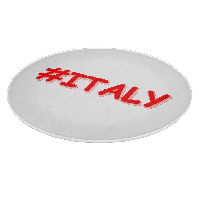 "#ITALIEN" Niedliches Design. Jetzt kaufen Schneidebrett (Ecke)