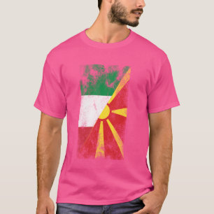Italien - Nordmakedonien - Flaggen Italiens T-Shirt